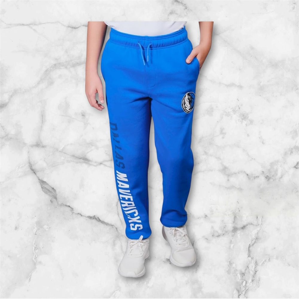 🔥Ultra Game Youth NBA Official Dallas Mavericks Game Day Jogger Sweatpants NWT